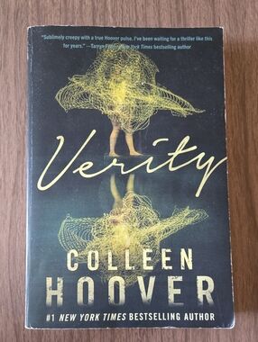 Verity by - Black and Yellow Paperback Novel Colleen Hoover